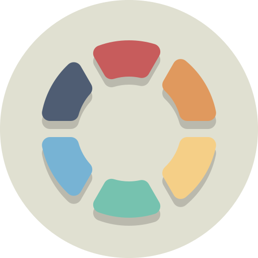 Color wheel, palette, swatch icon